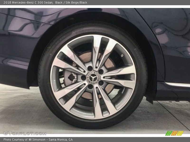 Black / Silk Beige/Black 2018 Mercedes-Benz C 300 Sedan