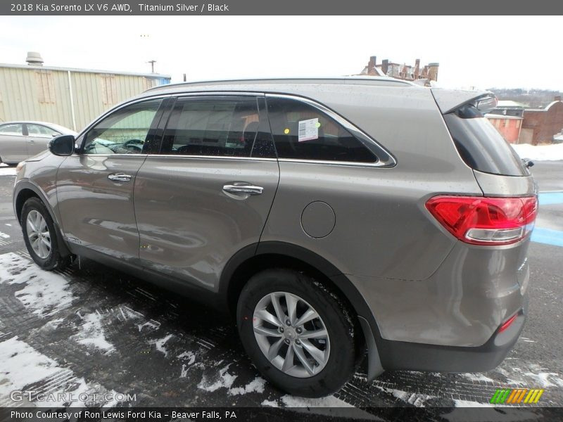 Titanium Silver / Black 2018 Kia Sorento LX V6 AWD
