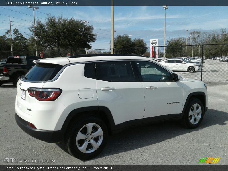 White / Black 2018 Jeep Compass Latitude