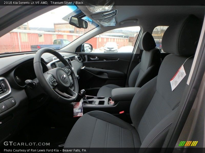 Titanium Silver / Black 2018 Kia Sorento LX V6 AWD