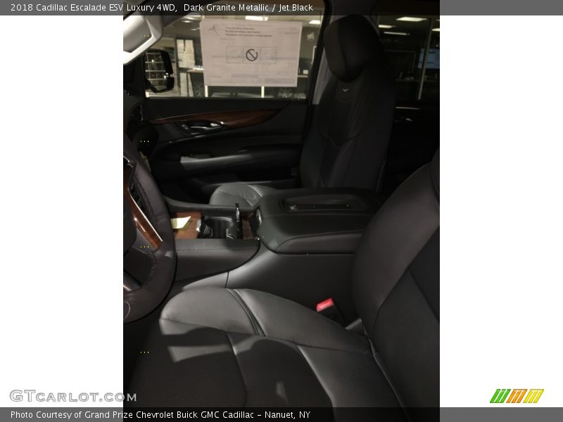 Dark Granite Metallic / Jet Black 2018 Cadillac Escalade ESV Luxury 4WD