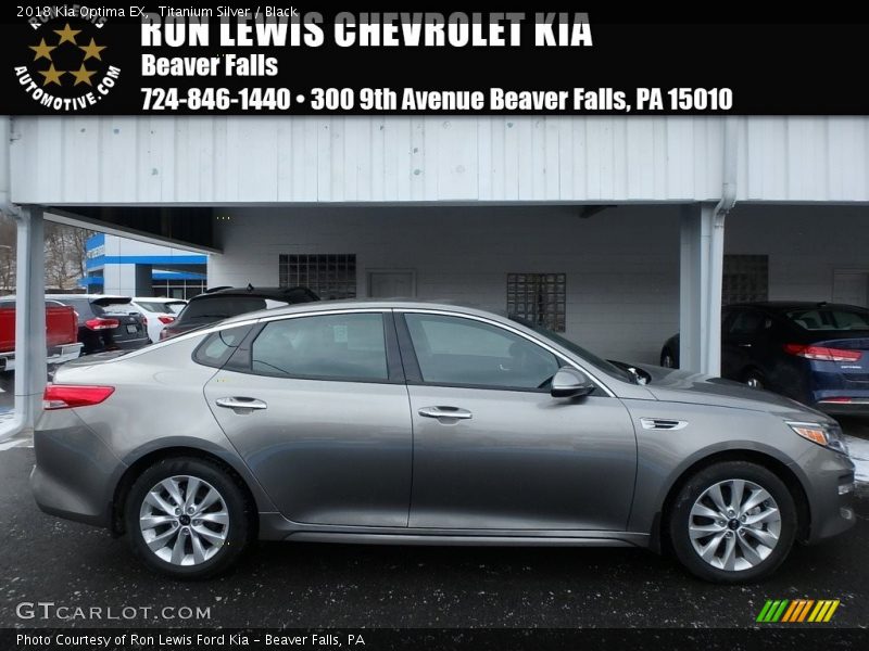 Titanium Silver / Black 2018 Kia Optima EX