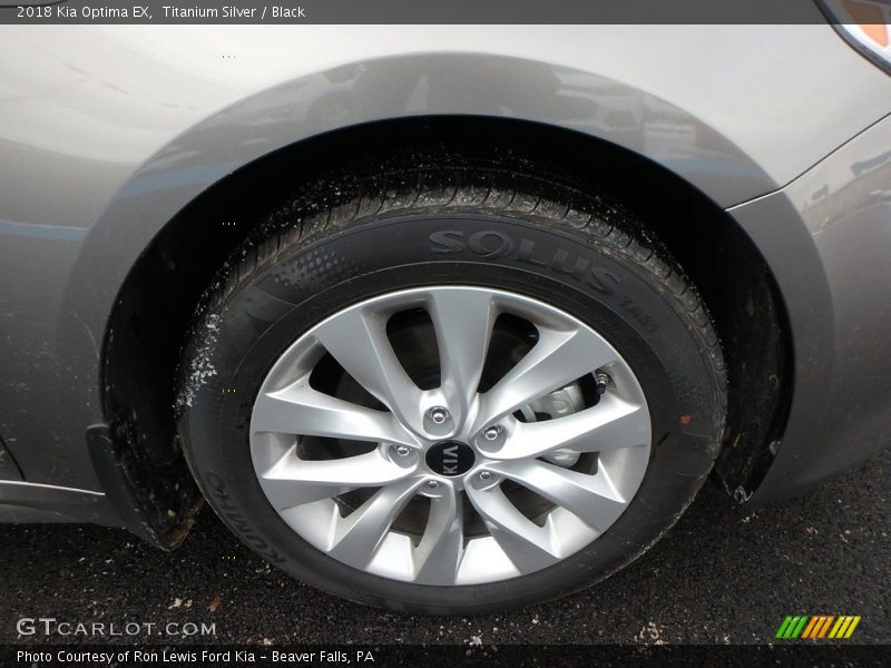 Titanium Silver / Black 2018 Kia Optima EX