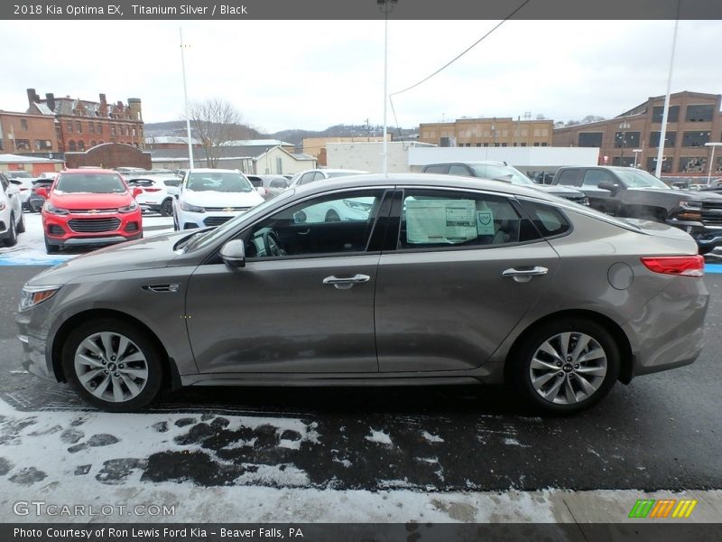 Titanium Silver / Black 2018 Kia Optima EX