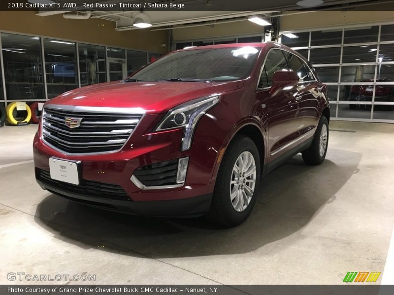 Red Passion Tintcoat / Sahara Beige 2018 Cadillac XT5 AWD