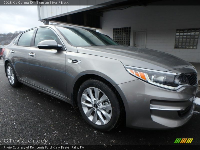 Titanium Silver / Black 2018 Kia Optima EX