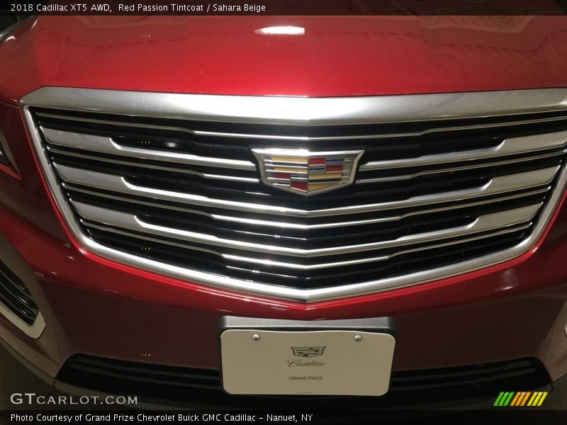 Red Passion Tintcoat / Sahara Beige 2018 Cadillac XT5 AWD
