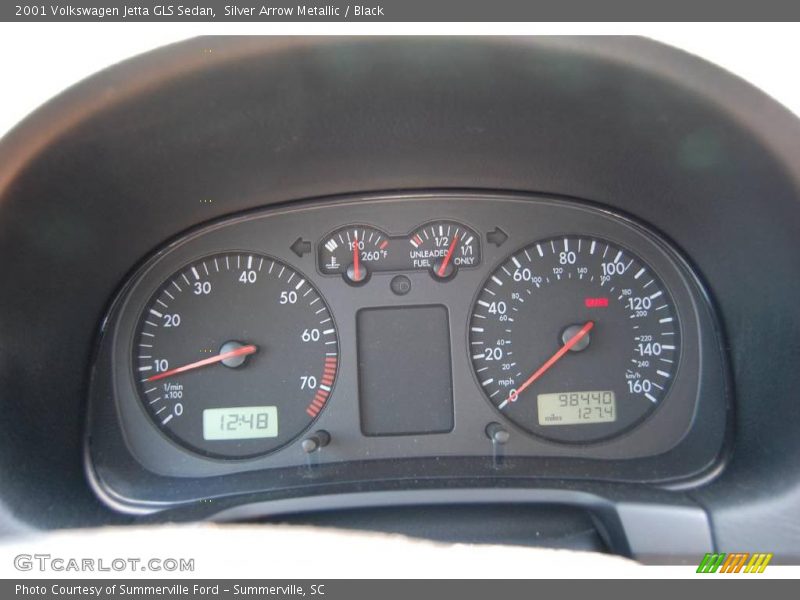 Silver Arrow Metallic / Black 2001 Volkswagen Jetta GLS Sedan