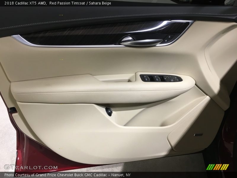 Red Passion Tintcoat / Sahara Beige 2018 Cadillac XT5 AWD