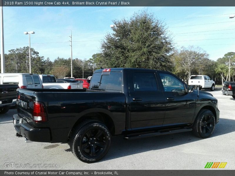 Brilliant Black Crystal Pearl / Black 2018 Ram 1500 Night Crew Cab 4x4