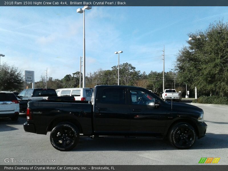 Brilliant Black Crystal Pearl / Black 2018 Ram 1500 Night Crew Cab 4x4