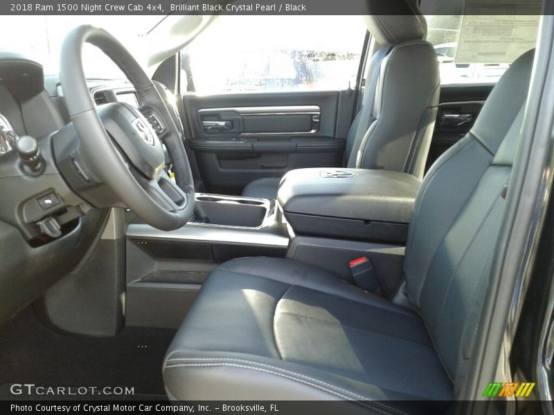 Brilliant Black Crystal Pearl / Black 2018 Ram 1500 Night Crew Cab 4x4