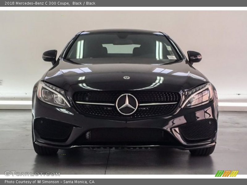 Black / Black 2018 Mercedes-Benz C 300 Coupe