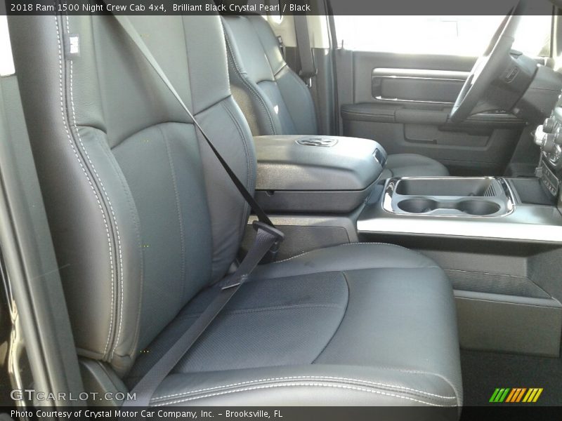 Brilliant Black Crystal Pearl / Black 2018 Ram 1500 Night Crew Cab 4x4