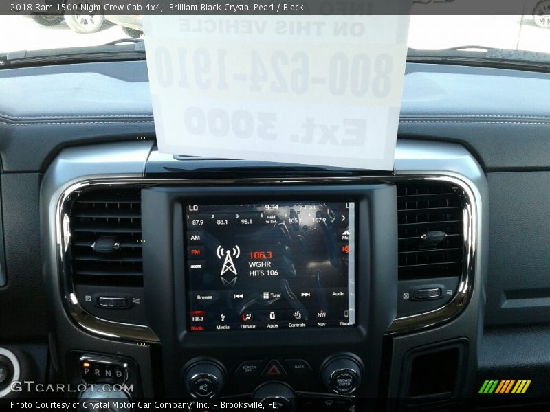 Brilliant Black Crystal Pearl / Black 2018 Ram 1500 Night Crew Cab 4x4