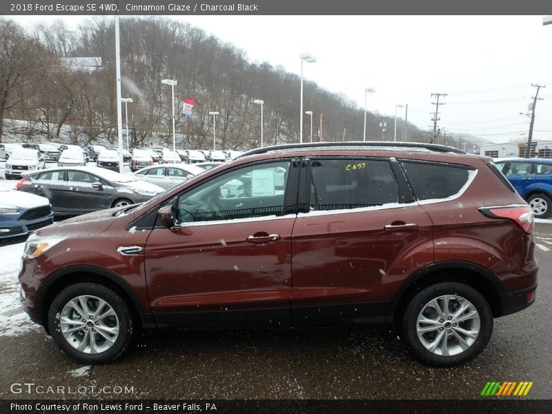 Cinnamon Glaze / Charcoal Black 2018 Ford Escape SE 4WD
