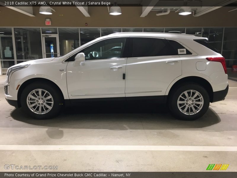 Crystal White Tricoat / Sahara Beige 2018 Cadillac XT5 AWD