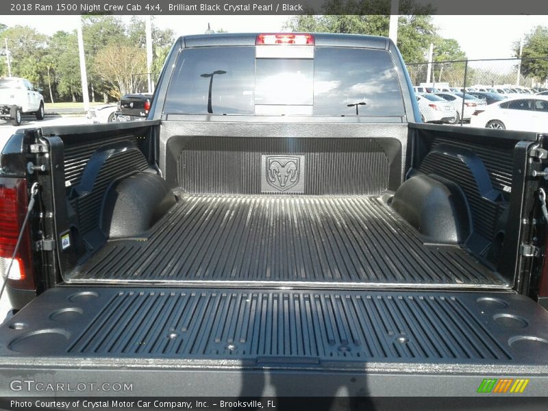 Brilliant Black Crystal Pearl / Black 2018 Ram 1500 Night Crew Cab 4x4