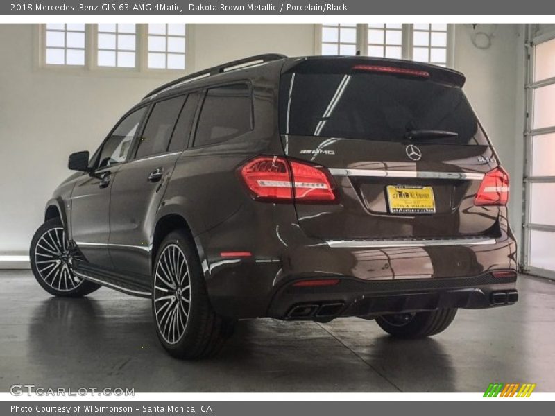Dakota Brown Metallic / Porcelain/Black 2018 Mercedes-Benz GLS 63 AMG 4Matic