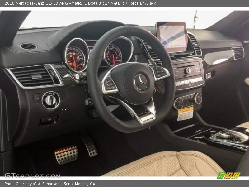 Dakota Brown Metallic / Porcelain/Black 2018 Mercedes-Benz GLS 63 AMG 4Matic