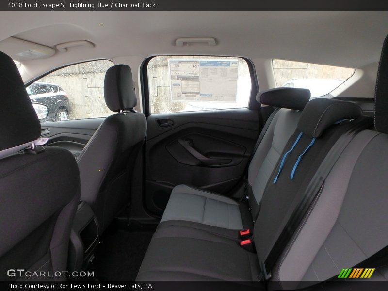 Lightning Blue / Charcoal Black 2018 Ford Escape S