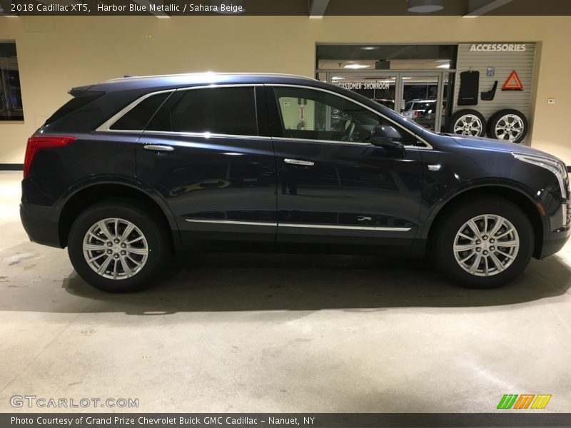 Harbor Blue Metallic / Sahara Beige 2018 Cadillac XT5
