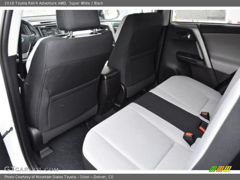 Super White / Black 2018 Toyota RAV4 Adventure AWD