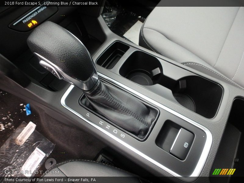 Lightning Blue / Charcoal Black 2018 Ford Escape S