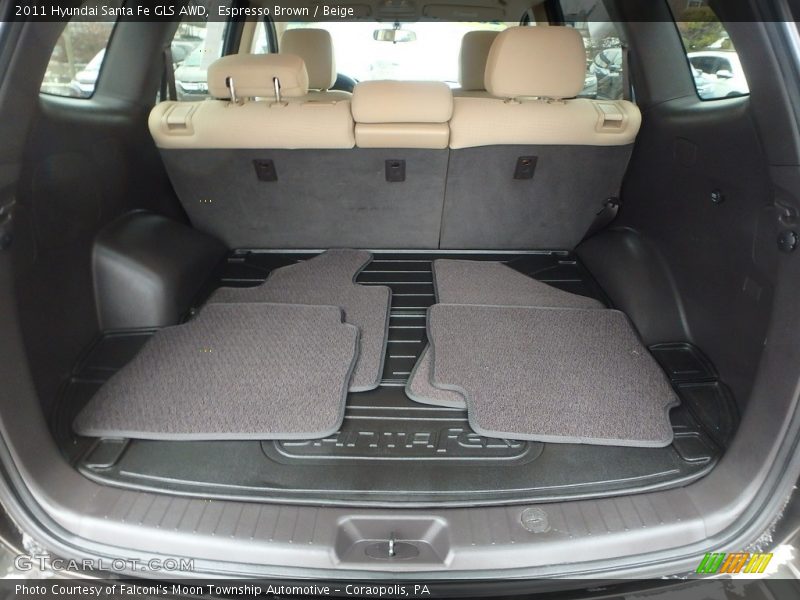 Espresso Brown / Beige 2011 Hyundai Santa Fe GLS AWD