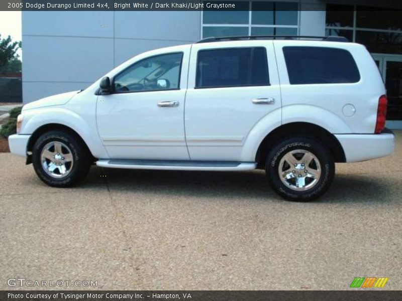 Bright White / Dark Khaki/Light Graystone 2005 Dodge Durango Limited 4x4