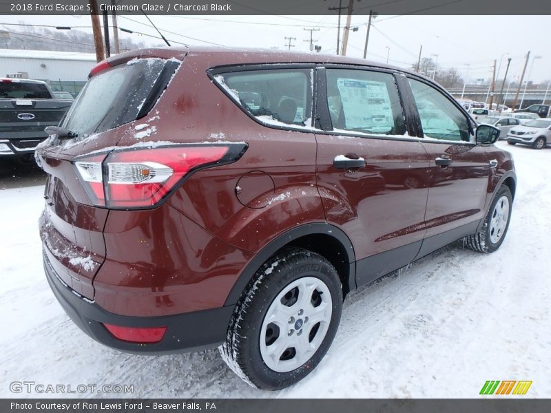Cinnamon Glaze / Charcoal Black 2018 Ford Escape S