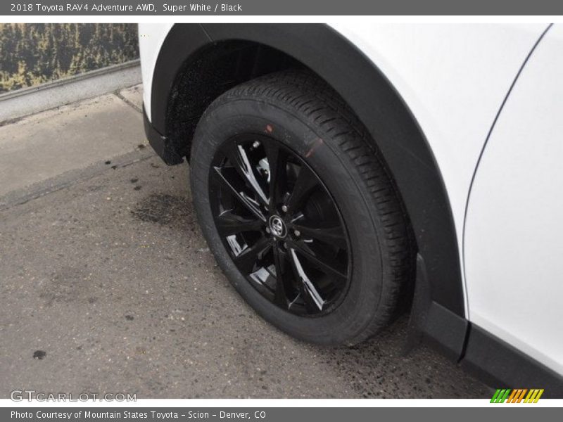 Super White / Black 2018 Toyota RAV4 Adventure AWD