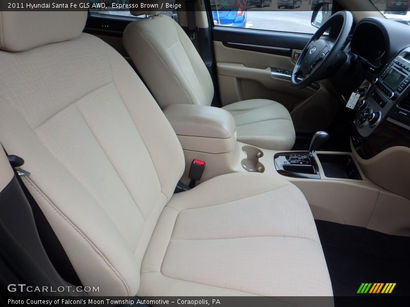 Espresso Brown / Beige 2011 Hyundai Santa Fe GLS AWD