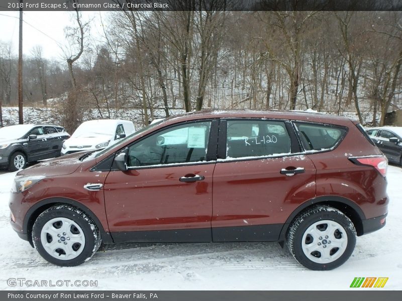 Cinnamon Glaze / Charcoal Black 2018 Ford Escape S