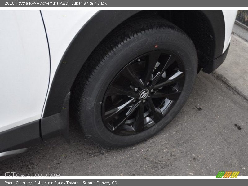 Super White / Black 2018 Toyota RAV4 Adventure AWD