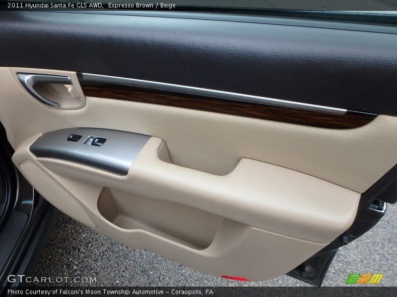 Espresso Brown / Beige 2011 Hyundai Santa Fe GLS AWD