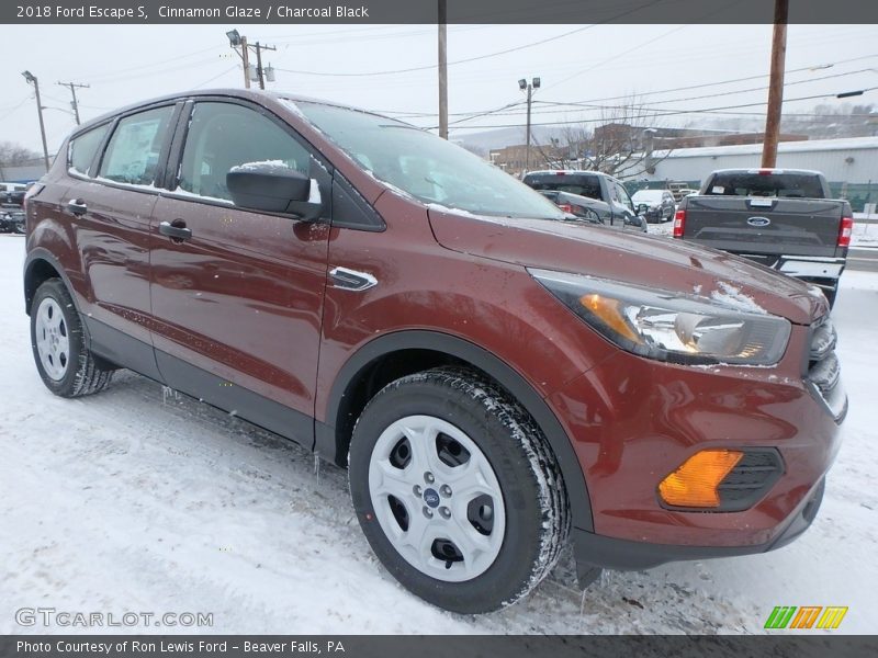 Cinnamon Glaze / Charcoal Black 2018 Ford Escape S
