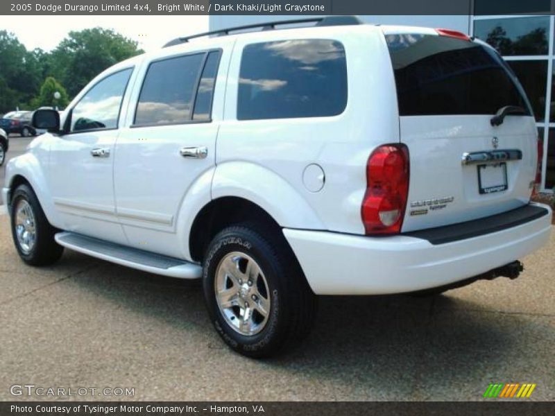 Bright White / Dark Khaki/Light Graystone 2005 Dodge Durango Limited 4x4