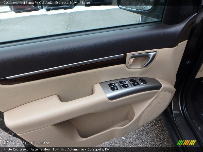 Espresso Brown / Beige 2011 Hyundai Santa Fe GLS AWD
