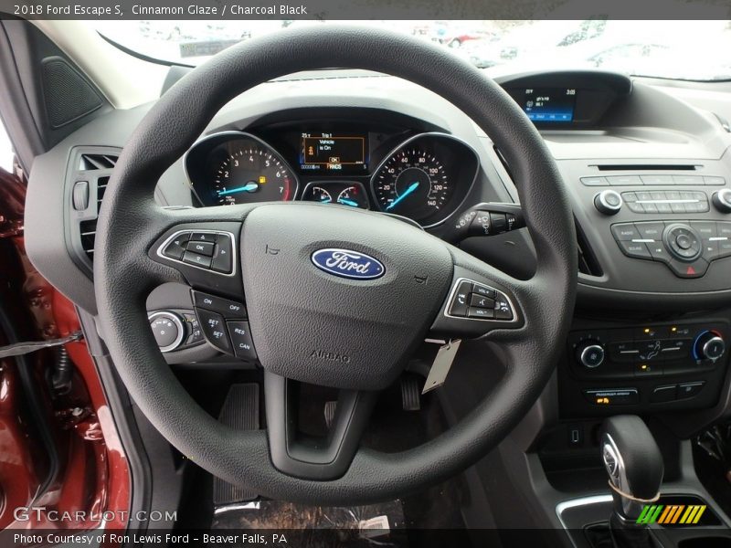 Cinnamon Glaze / Charcoal Black 2018 Ford Escape S