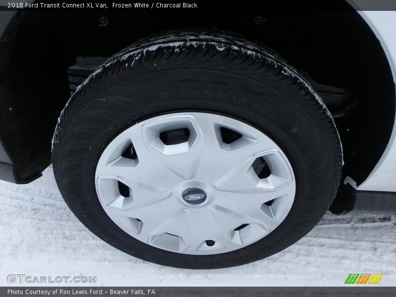 Frozen White / Charcoal Black 2018 Ford Transit Connect XL Van