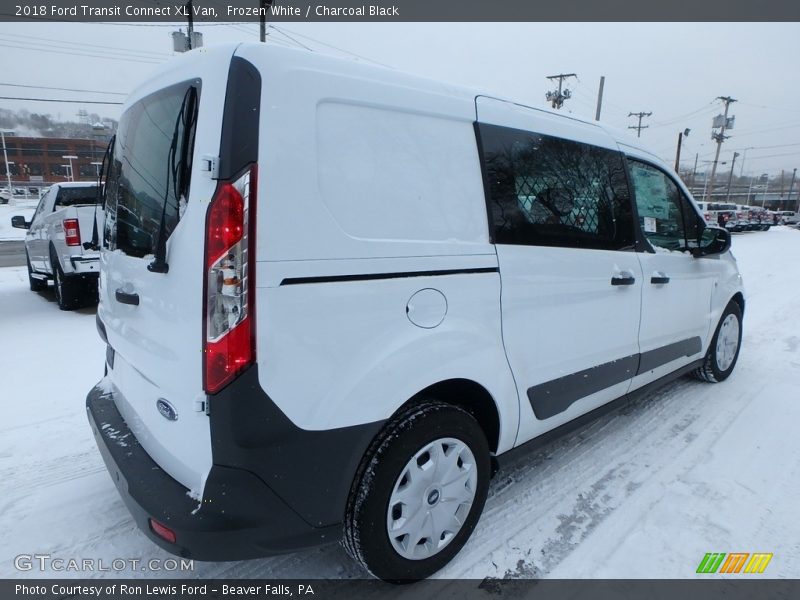 Frozen White / Charcoal Black 2018 Ford Transit Connect XL Van