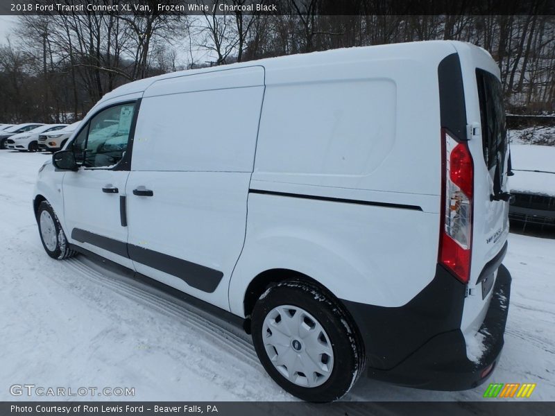 Frozen White / Charcoal Black 2018 Ford Transit Connect XL Van