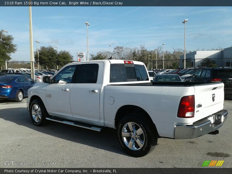 Bright White / Black/Diesel Gray 2018 Ram 1500 Big Horn Crew Cab