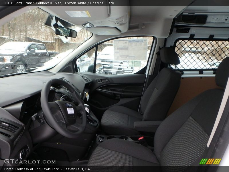 Frozen White / Charcoal Black 2018 Ford Transit Connect XL Van