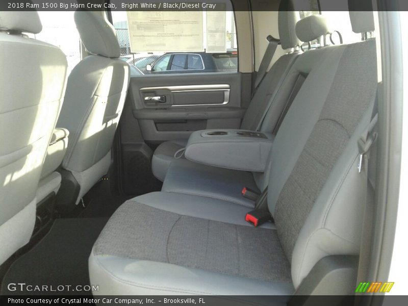 Bright White / Black/Diesel Gray 2018 Ram 1500 Big Horn Crew Cab