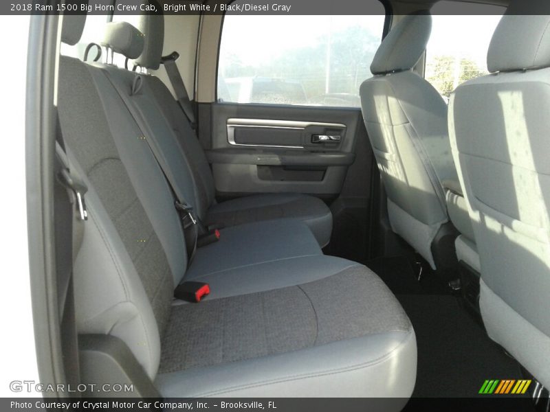 Bright White / Black/Diesel Gray 2018 Ram 1500 Big Horn Crew Cab