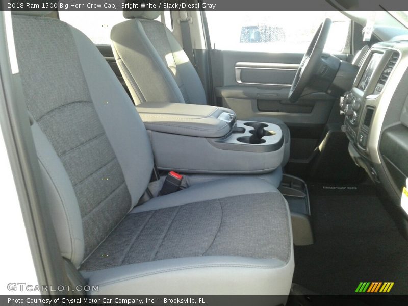 Bright White / Black/Diesel Gray 2018 Ram 1500 Big Horn Crew Cab