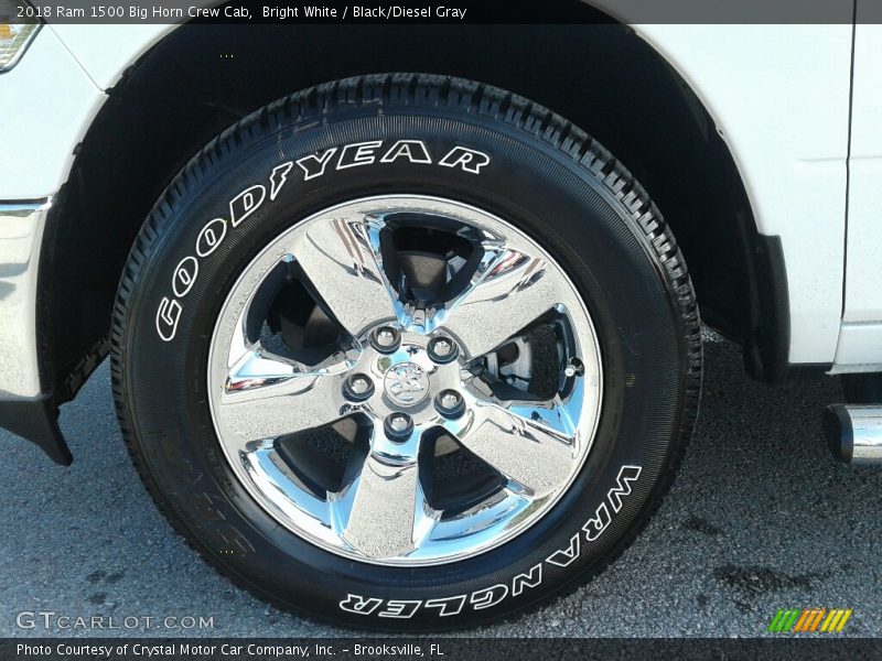 Bright White / Black/Diesel Gray 2018 Ram 1500 Big Horn Crew Cab