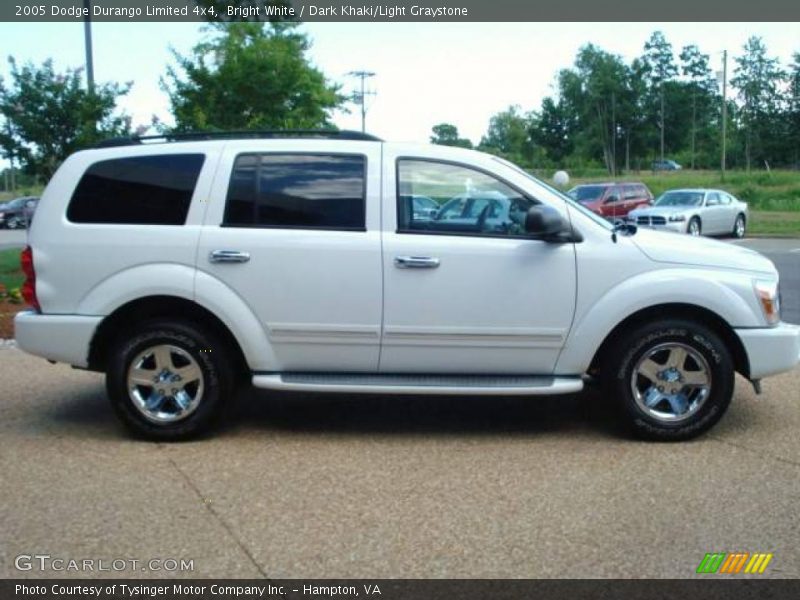 Bright White / Dark Khaki/Light Graystone 2005 Dodge Durango Limited 4x4